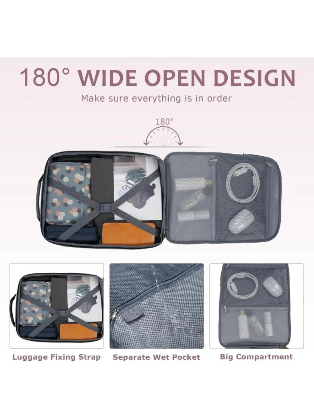 40L Unisex Travel Backpack - Lightweight, Waterproof, Perfect for Hiking